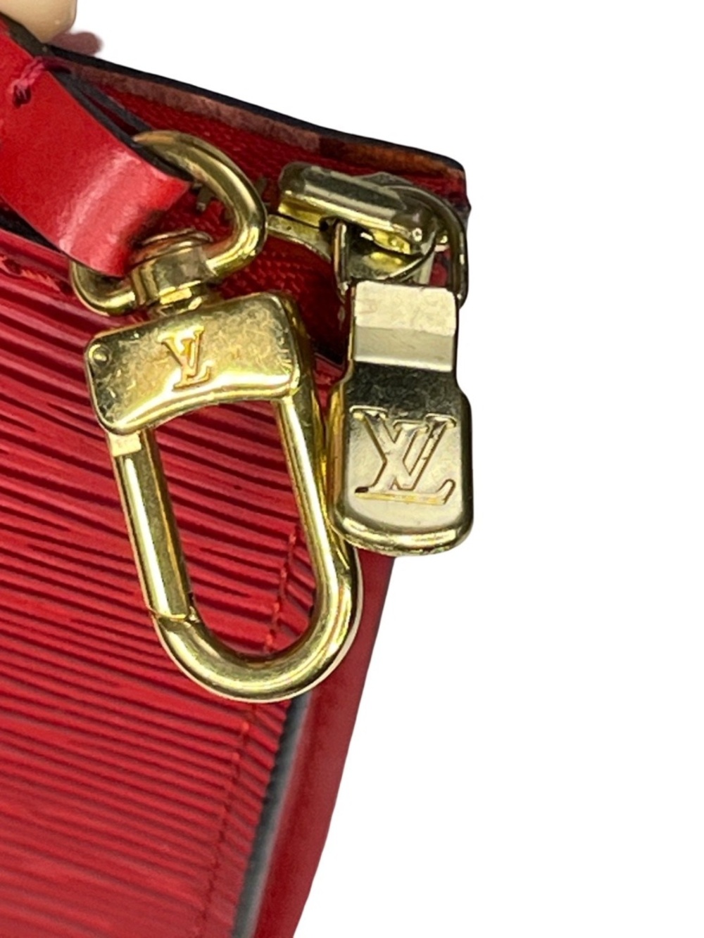 Louis Vuitton Pochette Accessoires Red Epi Leather Shoulder Bag 1998 - Picture 5 of 12